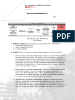 Metacognitive Reading Report UTS