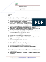 9 Social Geography ch01 India Size and Location Test 02 Sol hdn1