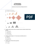 Latihan Materi Matematika Pola Bilangan