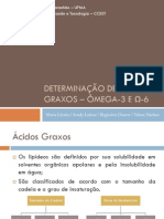 Determinação de ácidos graxos - ômega-3 e ω-6