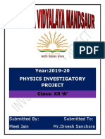 Physics Project File