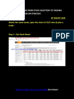 Intraday Trading From Stock Selection To Trading Strategy by Rachitpjain PDF