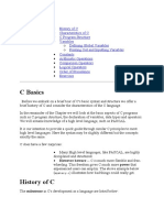 C Basics: Subsections