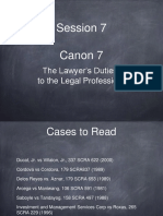 Session 7 Canon 7 Lawyers Duties To Legal Profession