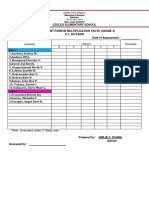 Assessment Form For Reading and Numeracy Skills 1