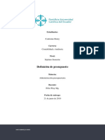 Investigación Sobre Definición de Presupuesto