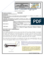 Guia de Clase #7 Equilibrio de Rotación PDF