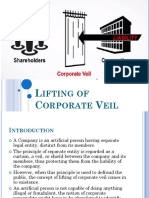 Lifting of Corporate Veil