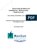 MIA, Ampliación Del Proyecto Pedro Escobedo Colón. GAS