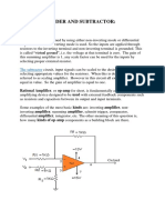 Op Amp As Adder and Subtractor