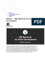 Flutter - IDE Shortcuts For Faster Development