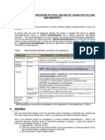 SOP Stool Rectal Swab For Culture and Susceptibilities