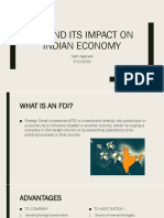 Fdi and Its Impact On Indian Economy