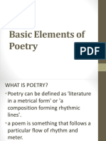 Basic Elements of Poetry