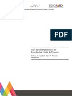 Guía para La Digitalización de Expedientes Únicos de Personal PDF