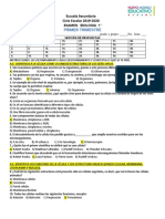 Examen de Biología (Prim. Trim.)