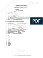 Worksheet Kelas VII Chapter V