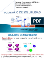 Equilibrio de Solubilidad