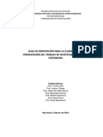 Guia Orientadora - para - La - Elaboracion - y - Presentacion - de - Los - Trabajos - de - Grado - Unesr Bna PDF