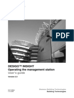 DESIGO INSIGHT Operating The Management Station User S Guide - 33738 - HQ en PDF