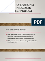 Unit Operation & Unit Process in Biotechnology