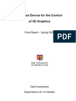 An Input Device For The Control of 3D Graphics: Final Report - Spring 2003