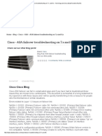 ASA Failover Troubleshooting On 7.x and 8