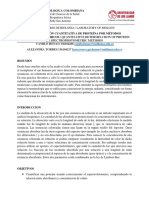 Determinacion Cuantitativa de Proteina Por Metodos Espectrofotometricos