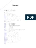 MATLAB Reference Manual