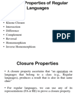 Closure Properties of Regular Languages