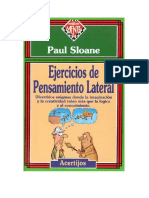 Sloane Paul - Ejercicios de Pensamiento Lateral