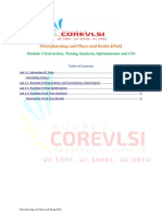 Module 3 Extraction Timing Analysis Optmization and CTS