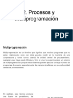 1.2. Procesos y Multiprogramación