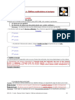 BTS CPI 1 CH 2 Edifices Moléculaires Et Ioniques