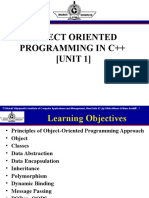 OOPs in C++ UNIT-I