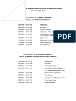 Workshop Seminar Program Flow