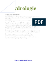 Notes Sur L Hydrologie PDF