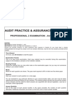 P2 Audit Practice August 2018