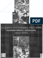 Nolte Ernst. La Guerra Civil Europea 1917-1945. Nacionalsocialismo y Bolchevismo.