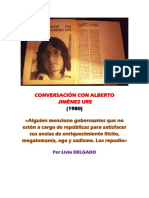 Conversación Con Alberto Jiménez Ure (1980) Por Livio Delgado