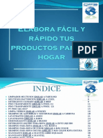 Formulaciones Material de Limpieza