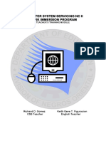 COMPUTER SYSTEM SERVICING NC II Work Immersion Module