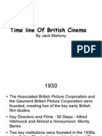 Timeline of British Cinema