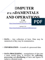 Computer Fundamentals and Operations