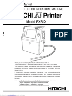 Hitachi PXR-D Instruction Manual