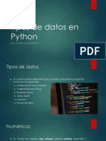 Tipos de Datos en Python PDF