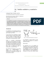 Análisis Cualitativo y Cuantitativo de CHO