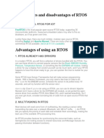 Advantages and Disadvantages of RTOS