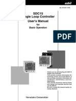 SDC15 Single Loop Controller User's Manual: For Basic Operation