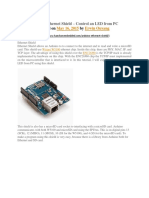 Arduino Ethernet Shield Control LED